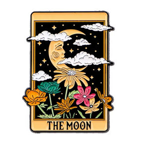 Tarot Card The Moon Enamel Pin